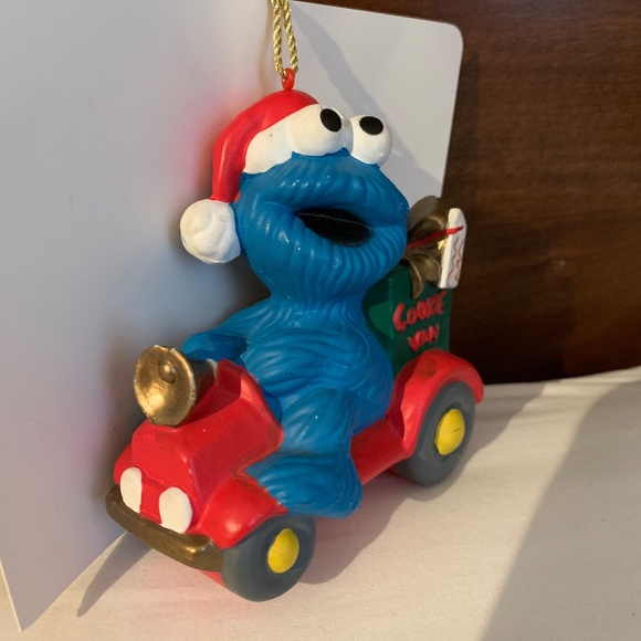 Vintage Sesame Street Cookie Monster,Oscar The Grouch & Winnie the Pooh Ornament - Picture 9 of 13